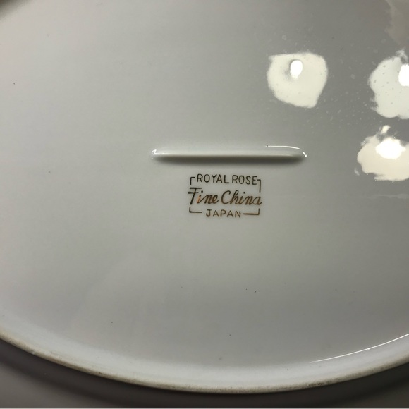 Royal Rose Fine China Japan Vegetable Oval
Serving Platter Pink Floral Gold Trim - Picture 6 of 9